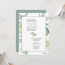 Simpel Elegante Tropische Palm Salie Trouwdag