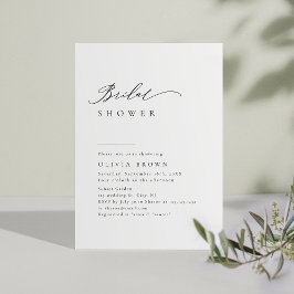 Simpel Elegante Typografie Moderne Bruidsborrel Kaart