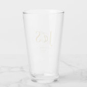 Simpel Elege Ante Wedding Initiaal ID1022 Glas (Achterkant)