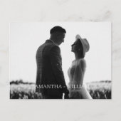 Simpel en elegant Save the Date Briefkaart (Voorkant)