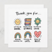 Simpel en mooi bedankkaart (Voorkant / Achterkant)