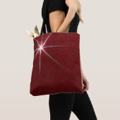 Simpel geïnspireerd Starlite Red herbruikbaar Tote Bag (Dichtbij)
