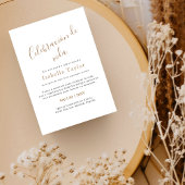 Simpel goud | Uitvaart Celebración de Vida Kaart