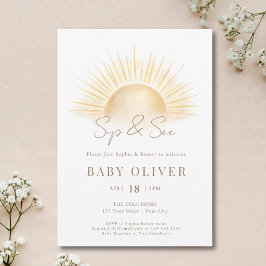 Simpel Gouden Boho Zon Slurp En Kijk Kaart