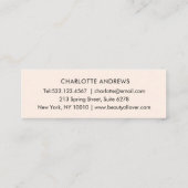 Simpel, handschrift, "Handgemaakt" Mini Visitekaar Visitekaartje (Achterkant)