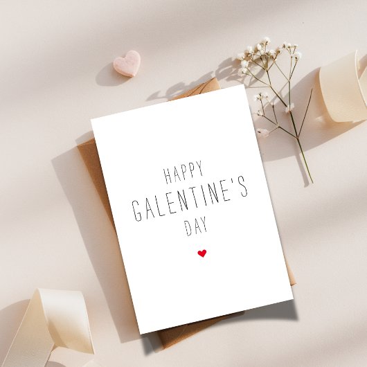 simpel | Happy Galentine's Day Beste Vriend Bestie Feestdagenkaart