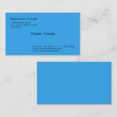 simpel , hemelblauw visitekaartje (Voorkant / Achterkant)