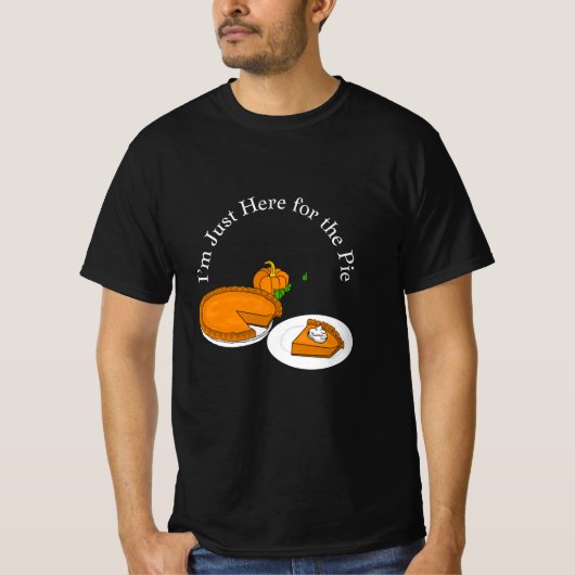 Simpel, ik ben hier alleen voor de taart t-shirt (Voorkant)