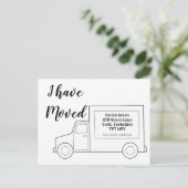 Simpel, ik ben verhuisd aankondigingskaart (Staand voorkant)