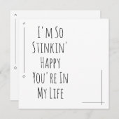 Simpel: "Ik ben zo blij dat je in mijn leven bent" (Voorkant / Achterkant)