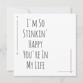 Simpel: "Ik ben zo blij dat je in mijn leven bent"