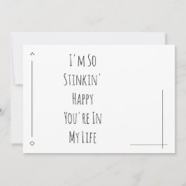 Simpel: "Ik ben zo blij dat je in mijn leven bent"