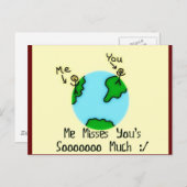 Simpel, ik mis je briefkaart (Voorkant / Achterkant)