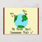 Simpel, ik mis je briefkaart (Voorkant)