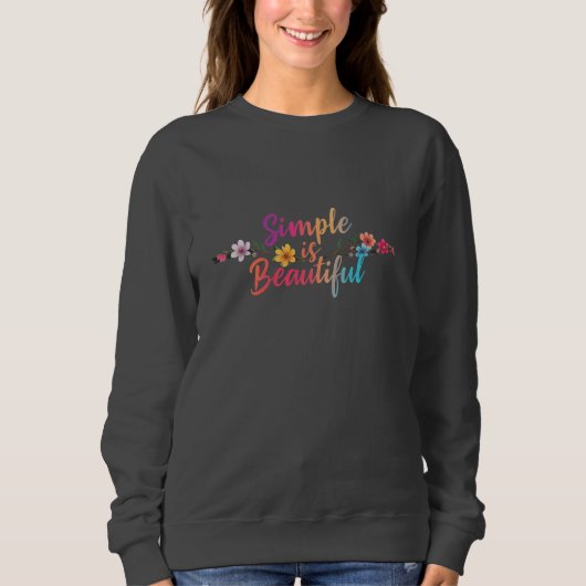 Simpel is mooi! Basic T-shirt met capuchon (Voorkant)