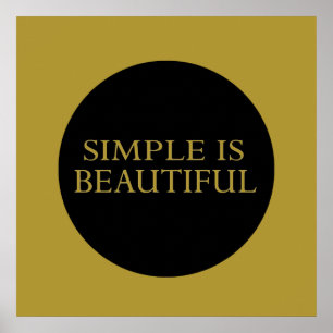 simpel is mooi poster