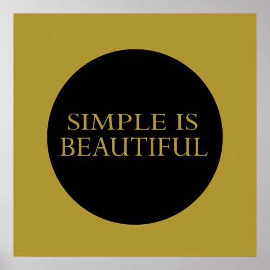 simpel is mooi poster (Voorkant)