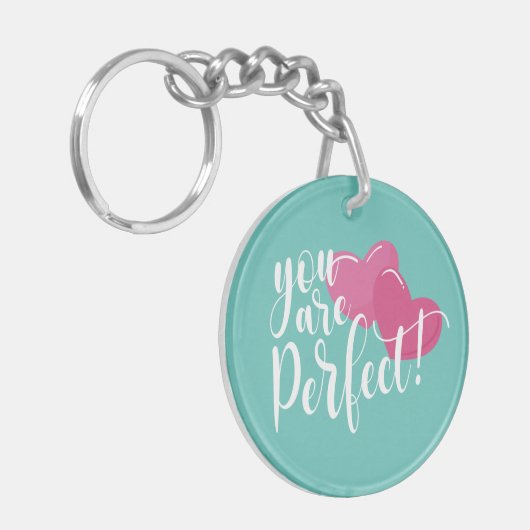 Simpel, jij bent de perfecte Valentijn | Button Sl Sleutelhanger (Voorkant Links)