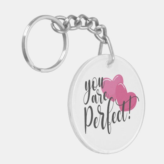 Simpel, jij bent de perfecte Valentijn | Button Sl Sleutelhanger (Voorkant Links)