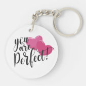 Simpel, jij bent de perfecte Valentijn | Button Sl Sleutelhanger (Achterkant)