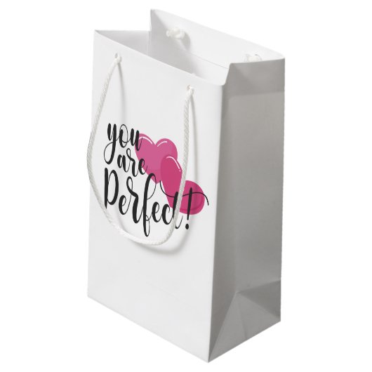 Simpel, jij bent de perfecte Valentijn | Cadeautas (Achterkant Gekanteld)