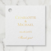 Simpel, minimaal bedankjes labels (Voorkant)