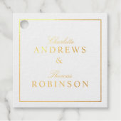 Simpel, minimaal bedankjes labels (Voorkant)