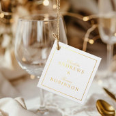 Simpel, minimaal bedankjes labels