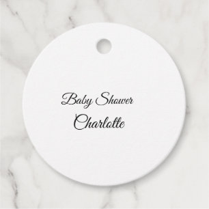 SIMPEL MINIMAAL.CUTIE VOEG NAAM TOE BABY baby show Bedankjes Labels