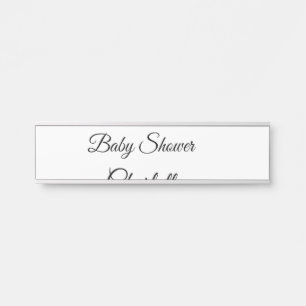 SIMPEL MINIMAAL.CUTIE VOEG NAAM TOE BABY baby show Deurbordje