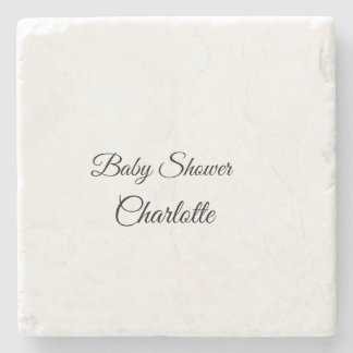 SIMPEL MINIMAAL.CUTIE VOEG NAAM TOE BABY baby show Stenen Onderzetter