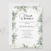 Simpel, minimaal eucalyptusVrijgezellenfeest Kaart (Voorkant)