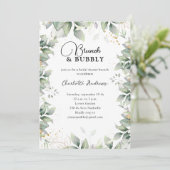 Simpel, minimaal eucalyptusVrijgezellenfeest Kaart (Staand voorkant)