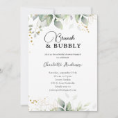 Simpel, minimaal eucalyptusVrijgezellenfeest Kaart (Voorkant)