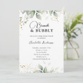 Simpel, minimaal eucalyptusVrijgezellenfeest Kaart (Staand voorkant)