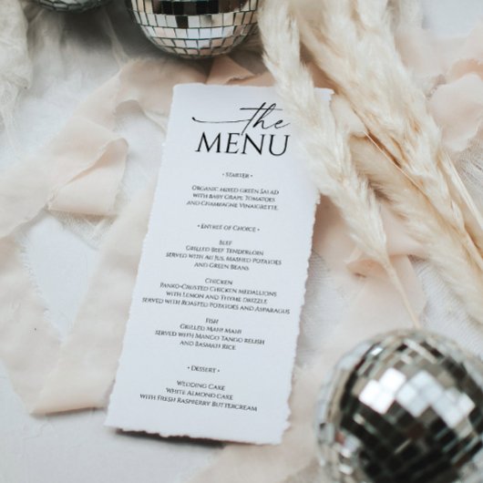 Simpel Minimaal Huwelijk Menu