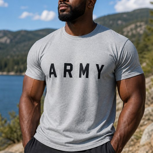 Simpel Minimaal Leger T-shirt