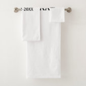 simpel minimaal monogram: bad handdoek (Insitu)