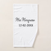 simpel minimaal monogram: bad handdoek (Handdoek)