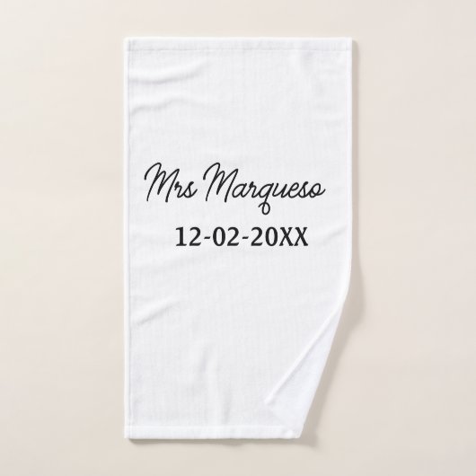 simpel minimaal monogram: bad handdoek (Handdoek)