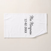 simpel minimaal monogram: bad handdoek (Handdoek)