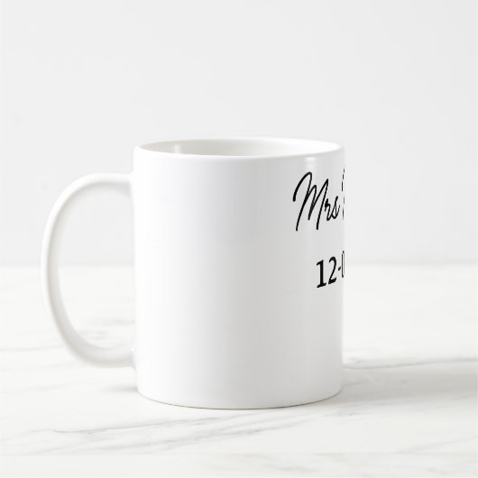simpel minimaal monogram: koffiemok (Links)