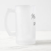 simpel minimaal monogram: matglas bierpul (Links)