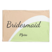 SIMPEL MINIMAAL voeg je naam toe aangepaste bruids Kussensloop (Achterkant)