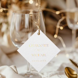 Simpel, minimale folie bedankjes labels