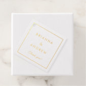 Simpel, minimale folie folie bedankjes labels (Met doos)