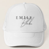 Simpel Modern Bedrijf Trucker Pet (Voorkant)