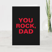 Simpel Modern Tekst Grappig Jij Bent Geweldig Papa Kaart (Voorkant)