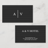 simpel | Monogram (koolstofpatroon) Visitekaartje (Voorkant / Achterkant)