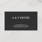 simpel | Monogram (koolstofpatroon) Visitekaartje (Achterkant)